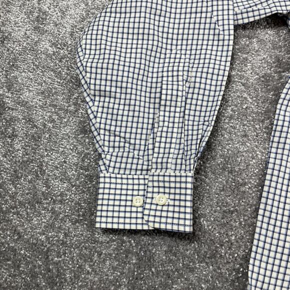 LL Bean Dress Shirt Mens Large Button Down Wrinkle Resistant Plaid Cotton - Picture 5 of 13